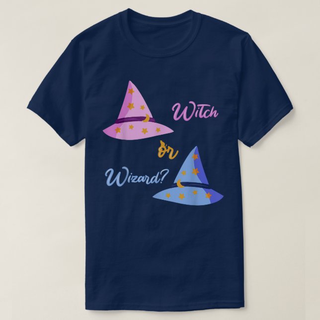 Gender Visa Halloween Witch eller guide 416 T Shirt (Design framsida)