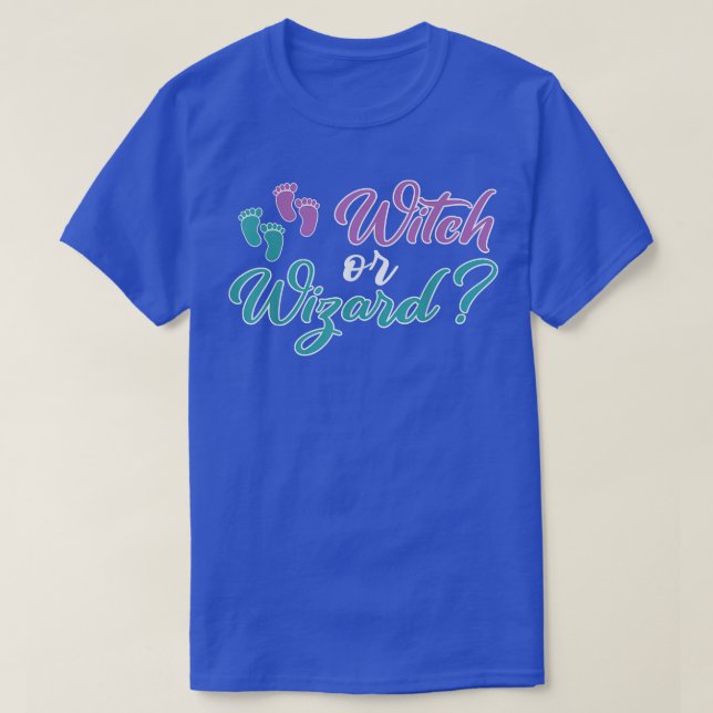 Gender Visa Halloween Witch eller Wizard415 T Shirt (Design framsida)