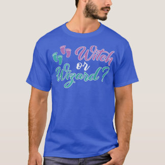 Gender Visa Halloween Witch eller Wizard415 T Shirt