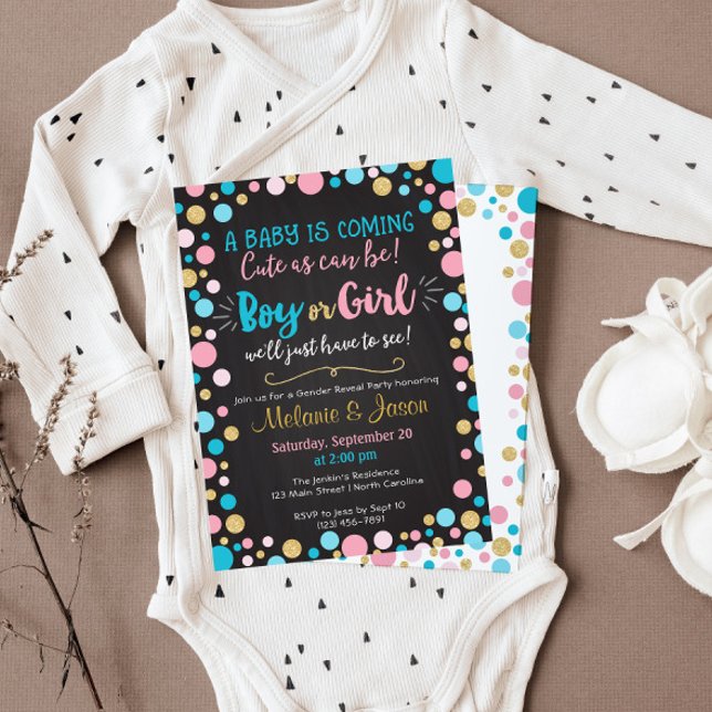 Gender Visa inbjudan Baby Shower Boy eller Girl (Skapare uppladdad)