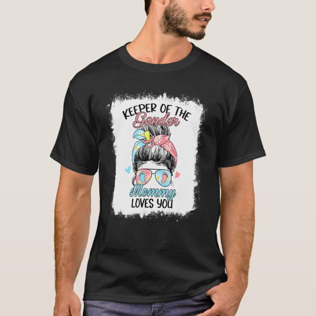 Gender Visa innehavare av det Gender Mamma Kärlek  T Shirt (Framsida)