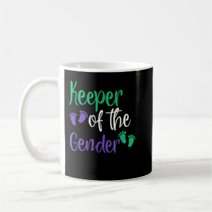 Gender Visa Lila och Grönt Innehavare av Gender Re Kaffemugg