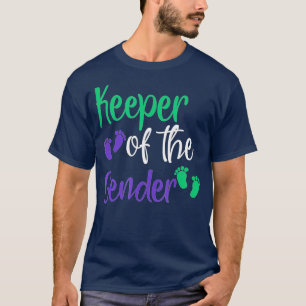 Gender Visa Lila och Grönt Innehavare av Gender Re T Shirt