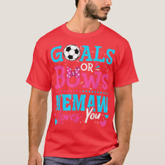 Gender, visa mål eller bows Memaw Kärlek du kan se T Shirt