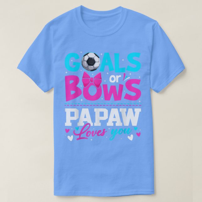 Gender, visa mål eller ge papaw Kärlek du Far T Shirt (Design framsida)