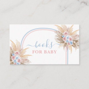 Gender Visa Pampas Grass Bokar för Baby-kort Tilläggskort