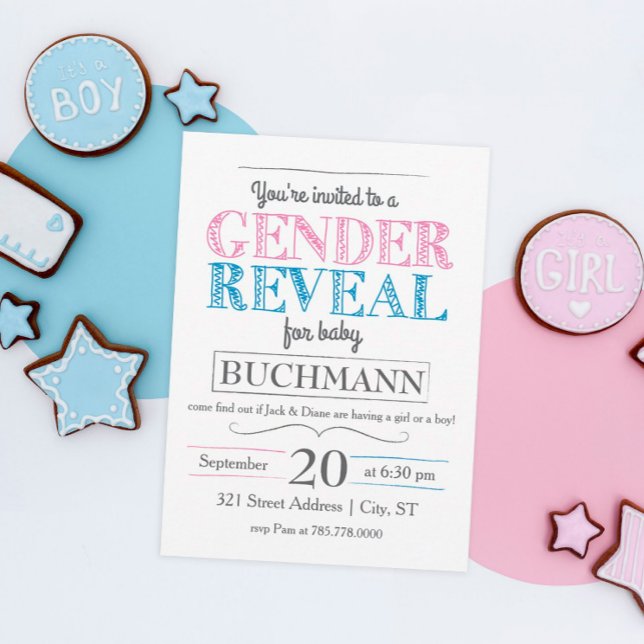 Gender Visa partiinbjudan Inbjudningar (Skapare uppladdad)