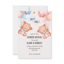 gender visa party, inbjudan