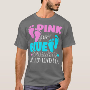 Gender Visa Party Rosa eller Blue Grandma Kärlek Y T Shirt