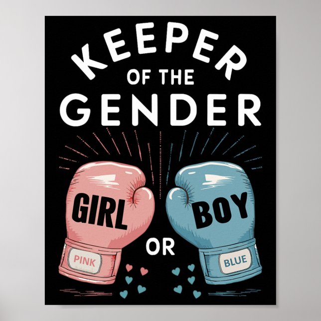 Gender Visa Party som är innehavare av Gender Boxi Poster (Framsidan)