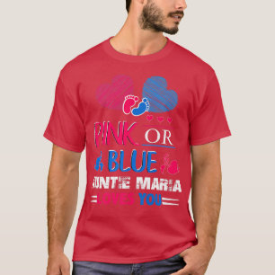 Gender Visa Rosa eller Blå Auntie Maria Kärlek du T Shirt