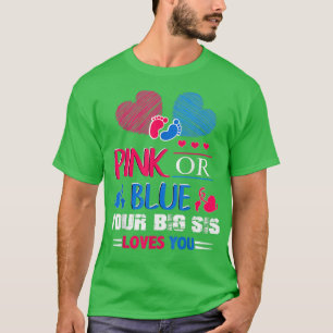 Gender Visa Rosa eller blåsa ditt stora Syrran-Kär T Shirt