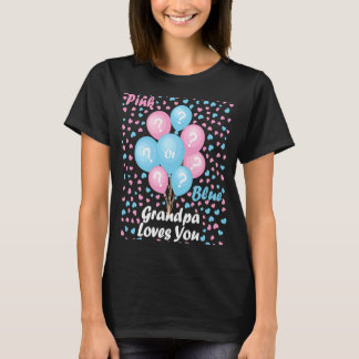 Gender Visa Rosa eller Blue Grandpa Kärlek Du T Shirt