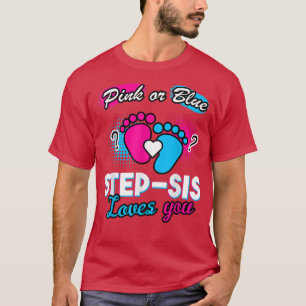 Gender Visa Rosa eller Kärlek med blå Syrran som d T Shirt
