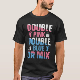 Gender Visa Twillingar Offert för en dubbel Gender T Shirt