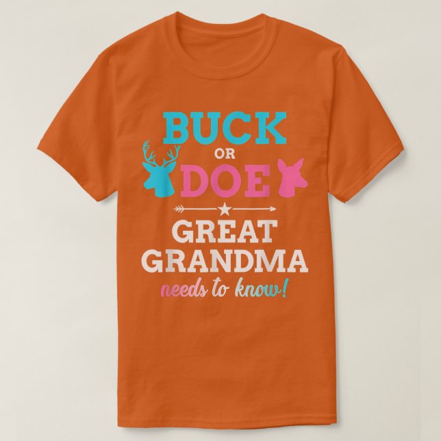 Gender visar att byte av buck eller underbar mormo t shirt (Design framsida)