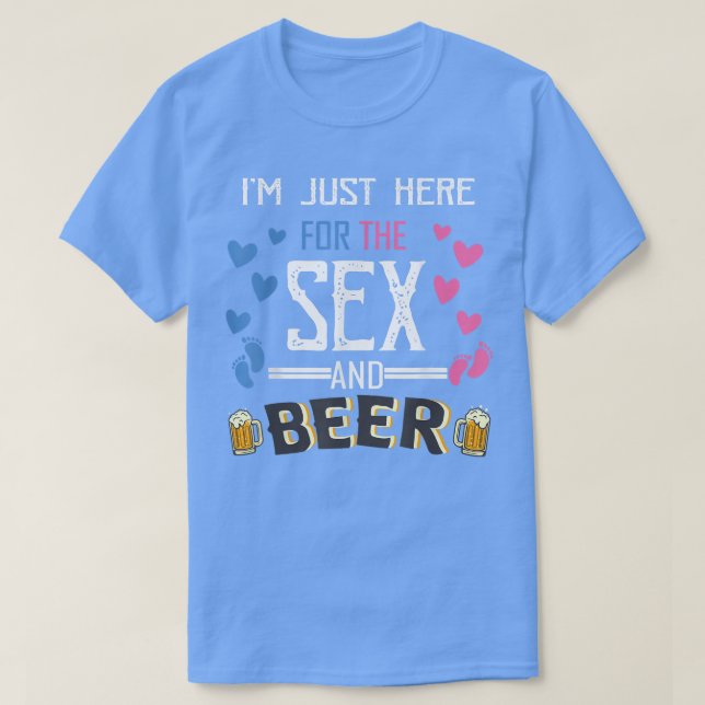 Gender visar att jag bara är här för henne och bin t shirt (Design framsida)