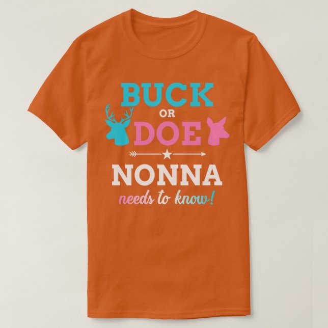 Gender visar buck eller gör icke-en matchande baby t shirt (Design framsida)