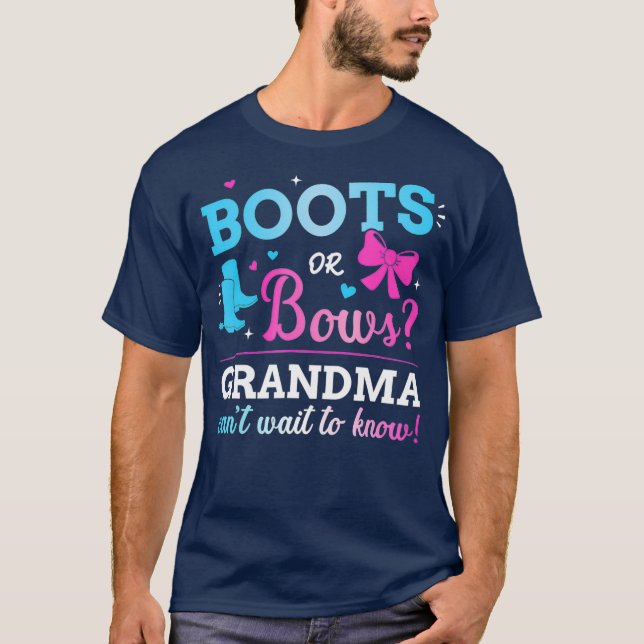 Gender visar matchning av stövlar eller bågar t shirt (Framsida)