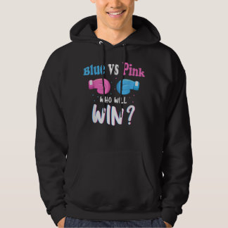 gender visar party-gåvor, blått mot rosa som vi ko hoodie