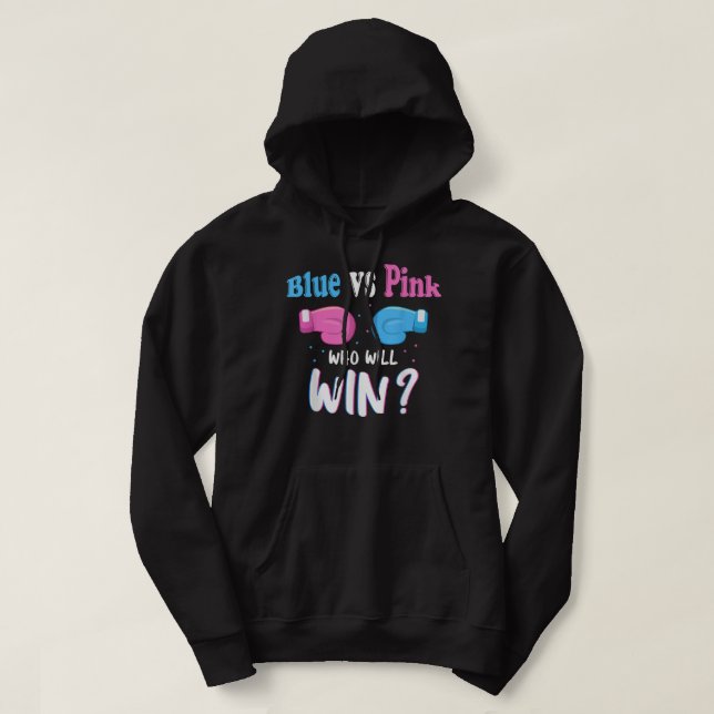 gender visar party-gåvor, blått mot rosa som vi ko hoodie (Design framsida)