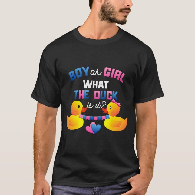 Gender visar pojken eller flickan vad Anka är till T Shirt (Framsida)