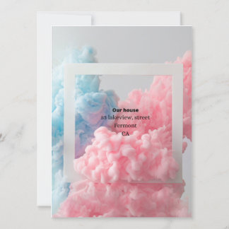 Gender visar rosa blå rök