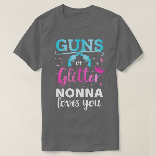Gender visar s eller glitter nonna som matchar bab t shirt (Design framsida)