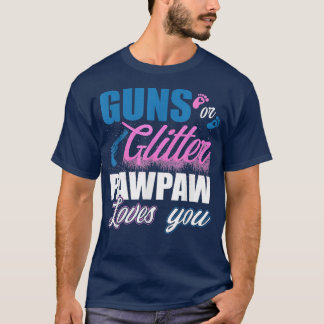 Gender visar s eller glitter Pawpaw som matchar ba T Shirt
