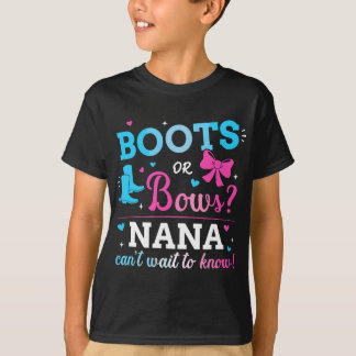 Gender visar stövlar eller bovar nana som matchar  t shirt