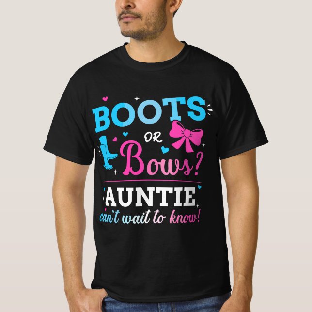 Gender visar stövlar eller kråkor som matchar baby t shirt (Framsida)