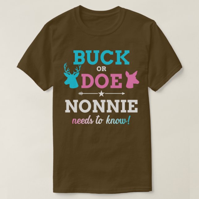 Gender visar upp buck eller njure som matchar baby t shirt (Design framsida)