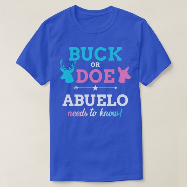 Gender visar upp buckor eller gör abuelo matchande t shirt (Design framsida)