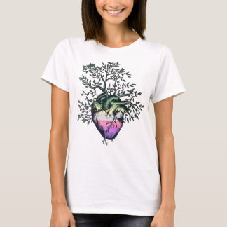 Genderfae Heart Livets träd T Shirt