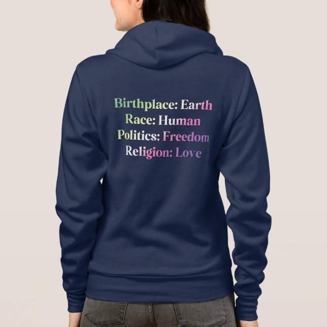 Genderfae Pride - Födelseplats: Jorden. Ras: Männi T Shirt (Baksida)