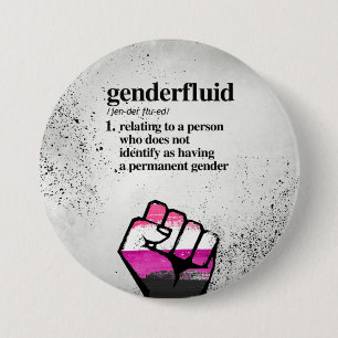 Genderfluid definition - definierad LGBTQ benämne Knapp