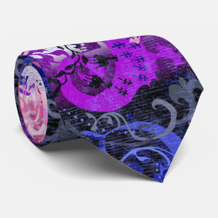 Genderfluid Dragon Damask - Flagga för Pride av g Slips