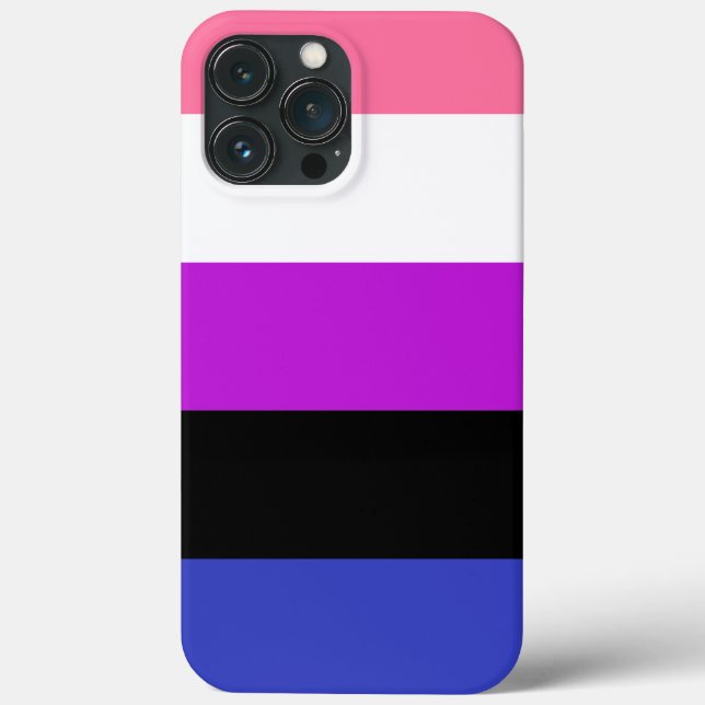 GenderFluid färg Flagga Fodral-Mate iphone case (Baksida)