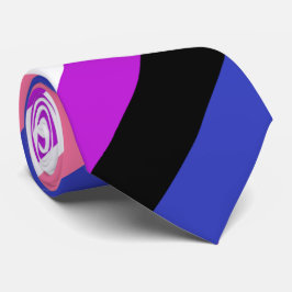 Genderfluid Färg Krawatte Slips
