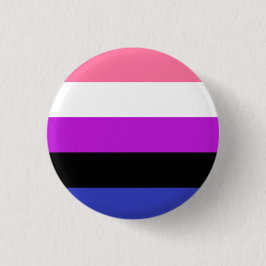 Genderfluid Flag Knapp