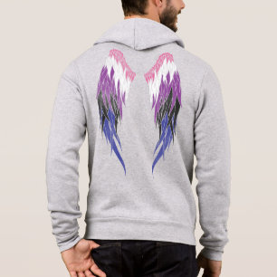 Genderfluid Flagga - Angel Vingar T Shirt