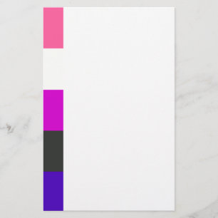 Genderfluid flagga brevpapper