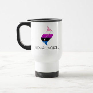 Genderfluid Flagga Equal Voices-Logotyp Resemugg