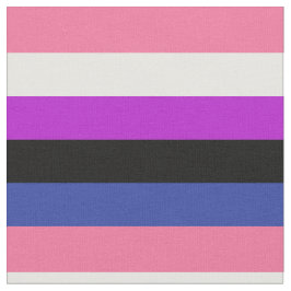 Genderfluid Flagga Fabric Tyg