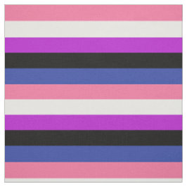 Genderfluid Flagga Fabric Tyg