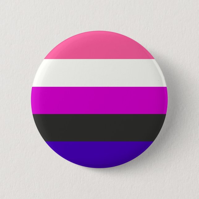 Genderfluid flagga knapp (Framsida)