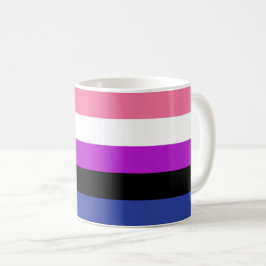 Genderfluid Flagga Mugg