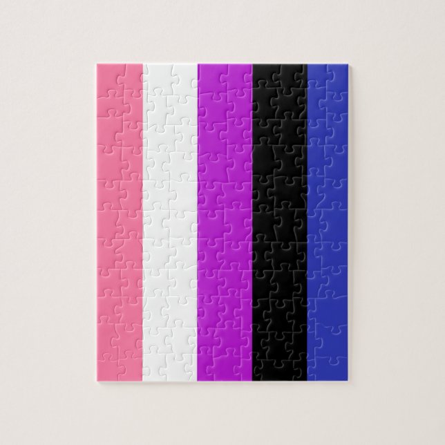 Genderfluid Flagga Pussel (Vertikal)