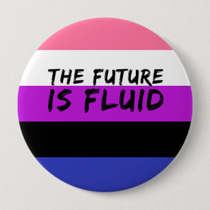 Genderfluid Framtiden är vätskeknapp Knapp