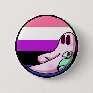 Genderfluid Freshno Night Crawler Pride Pin Knapp
